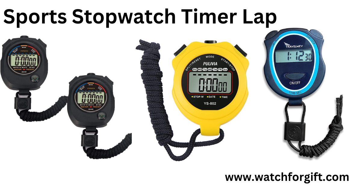Sports Stopwatch Timer Lap Split Digital Stopwatch